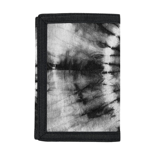 Black And White Tie Dye Print Trifold Wallet