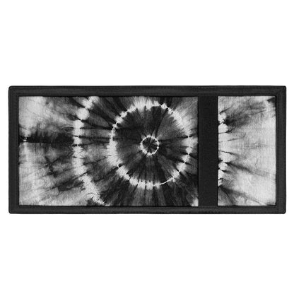 Black And White Tie Dye Print Trifold Wallet