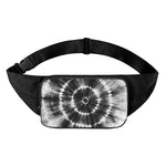 Black And White Tie Dye Print Waist Bag