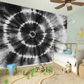 Black And White Tie Dye Print Wall Sticker