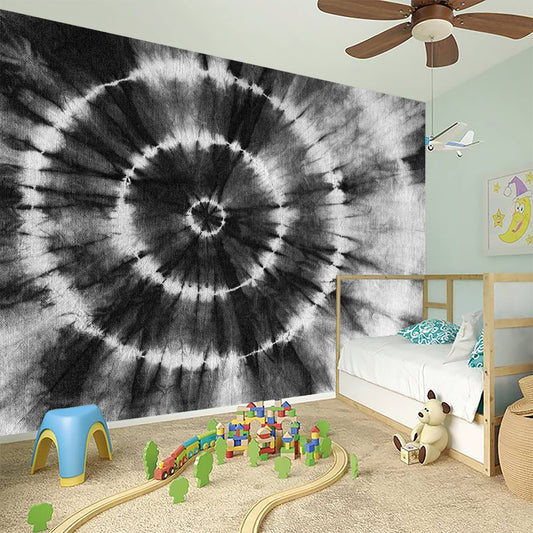 Black And White Tie Dye Print Wall Sticker