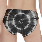 Black And White Tie Dye Print Women's Panties