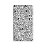 Black And White Tiger Pattern Print Baby Crib Sheet