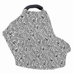 Black And White Tiger Pattern Print Baby Seat Cover