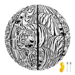 Black And White Tiger Pattern Print Basketball