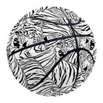 Black And White Tiger Pattern Print Basketball