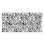 Black And White Tiger Pattern Print Beach Towel