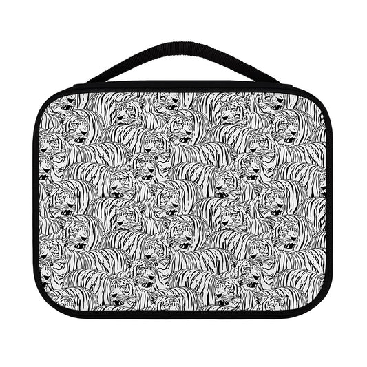 Black And White Tiger Pattern Print Classic Bible Case