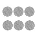 Black And White Tiger Pattern Print Coaster Set
