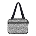 Black And White Tiger Pattern Print Double Strap Bible Bag