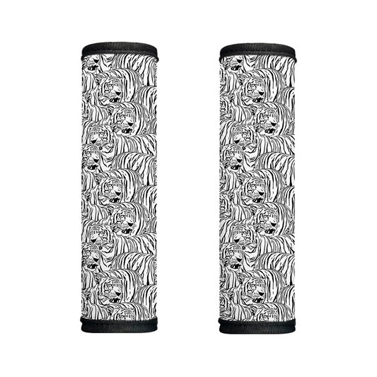 Black And White Tiger Pattern Print Handle Covers