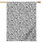 Black And White Tiger Pattern Print House Flag