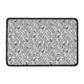 Black And White Tiger Pattern Print Kitchen Mat