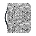 Black And White Tiger Pattern Print Leather Bible Cover