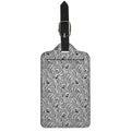 Black And White Tiger Pattern Print Luggage Tag