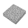 Black And White Tiger Pattern Print Outdoor Seat Cushion Cover