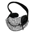Black And White Tiger Pattern Print Pet Sling Carrier