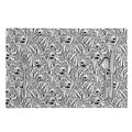 Black And White Tiger Pattern Print Placemat