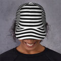 Black And White Torus Illusion Print Baseball Cap