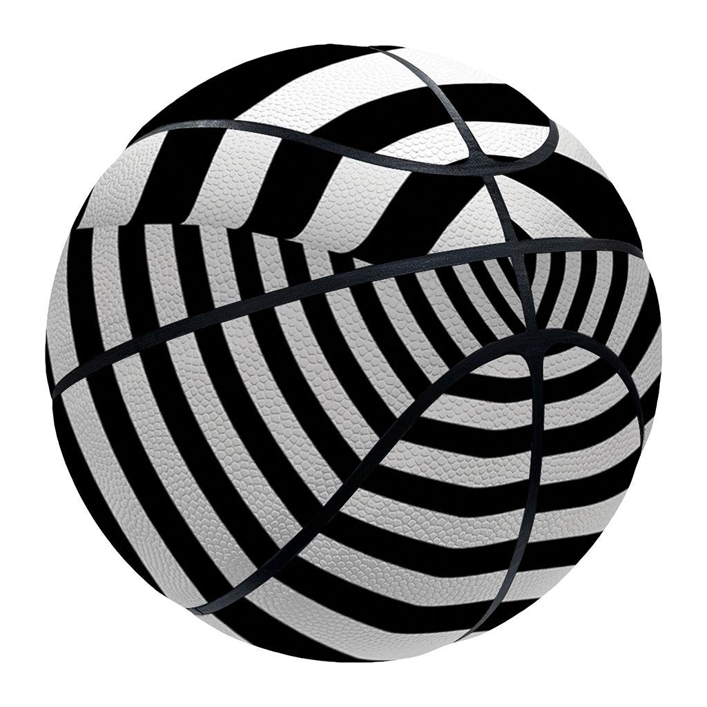 Black And White Torus Illusion Print Basketball