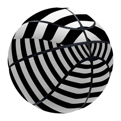 Black And White Torus Illusion Print Basketball