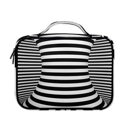 Black And White Torus Illusion Print Briefcase Bible Bag