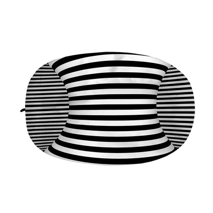 Black And White Torus Illusion Print Car Side Mirror Covers