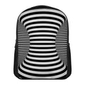 Black And White Torus Illusion Print Casual Backpack