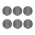 Black And White Torus Illusion Print Coaster Set
