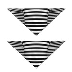 Black And White Torus Illusion Print Dog Bandana