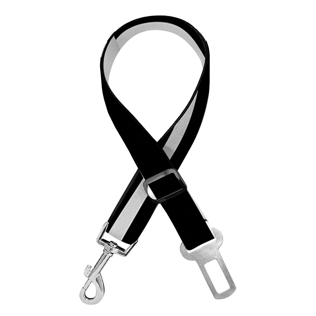 Black And White Torus Illusion Print Dog Seat Belt