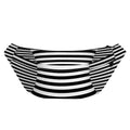 Black And White Torus Illusion Print Fanny Pack