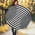 Black And White Torus Illusion Print Foldable Umbrella