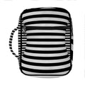 Black And White Torus Illusion Print Front Pocket Bible Bag