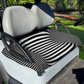 Black And White Torus Illusion Print Golf Cart Seat Cover