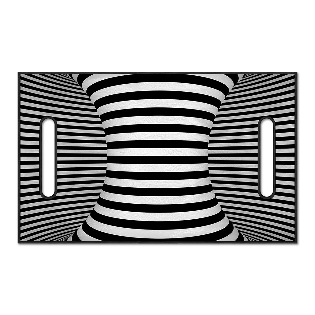 Black And White Torus Illusion Print Golf Cart Seat Cover
