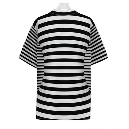 Black And White Torus Illusion Print Hawaiian Shirt