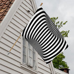 Black And White Torus Illusion Print House Flag