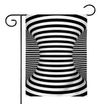 Black And White Torus Illusion Print House Flag