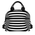 Black And White Torus Illusion Print Insulated Lunch Bag