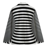 Black And White Torus Illusion Print Men's Blazer