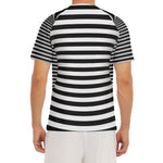 Black And White Torus Illusion Print Men's Short Sleeve Rash Guard