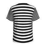 Black And White Torus Illusion Print Men's Sports T-Shirt