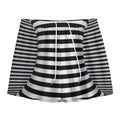 Black And White Torus Illusion Print Mesh Shorts