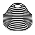 Black And White Torus Illusion Print Neoprene Lunch Bag