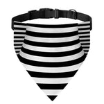 Black And White Torus Illusion Print Over The Collar Dog Bandana