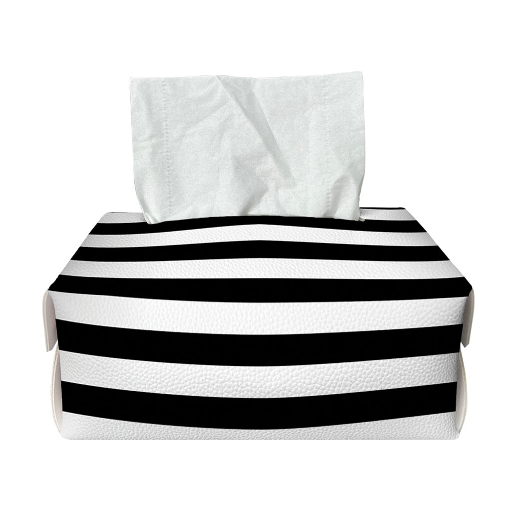 Black And White Torus Illusion Print Rectangle Tissue Box Cover