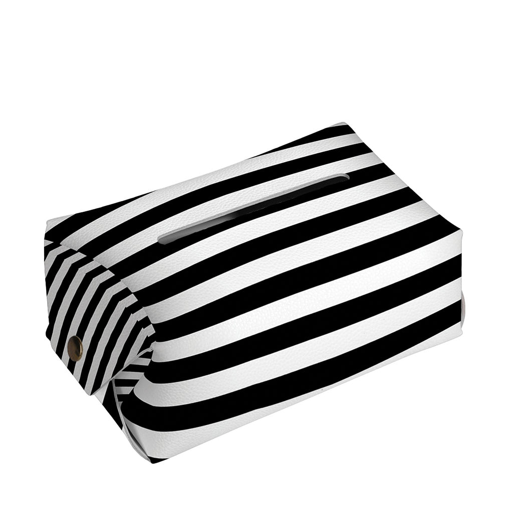 Black And White Torus Illusion Print Rectangle Tissue Box Cover