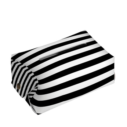Black And White Torus Illusion Print Rectangle Tissue Box Cover