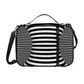 Black And White Torus Illusion Print Shoulder Strap Bible Bag